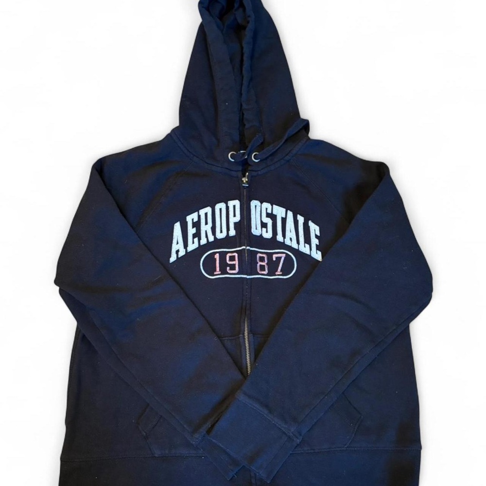 Aeropostale Dark Blue Zip-Up Hoodie